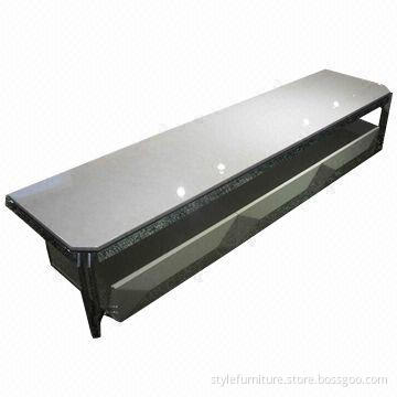 TV stand, marble top and stainless metal frame